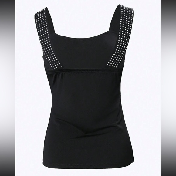 Luxe embellished fitted tank top - Picture 6 of 6